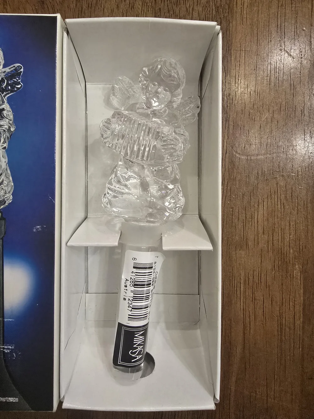 Mikasa Clear Glass Angel Bottle Stopper
